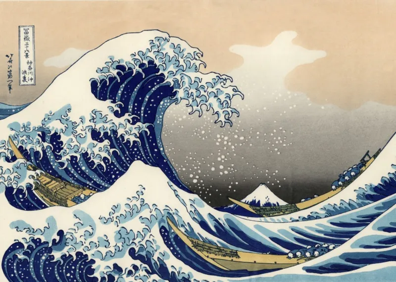 Hokusai - La Grande Vague de Kanagawa