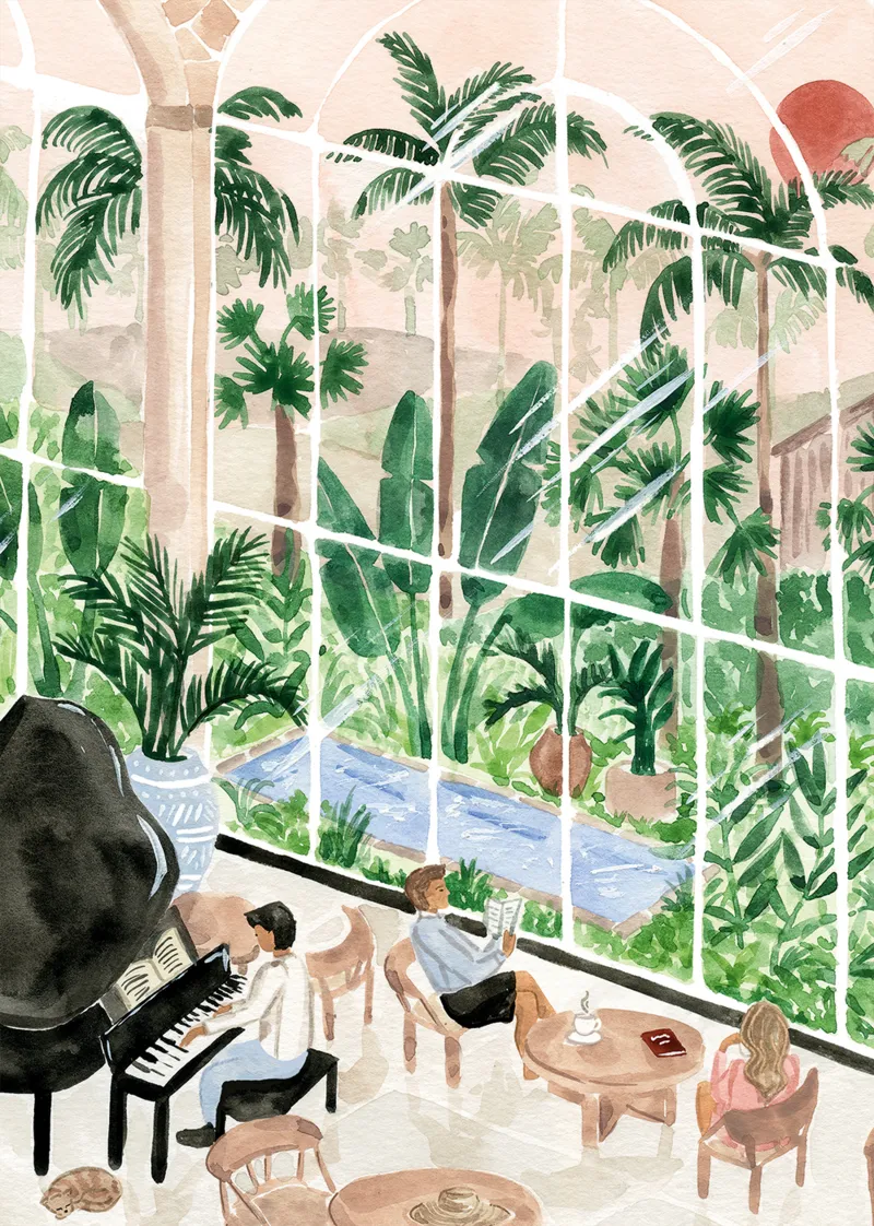 Lobby du Centre de Villégiature